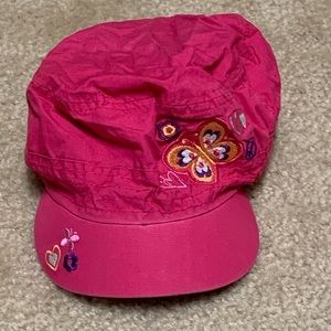 Place 1989 Girls Flowered Cap with Butterflies
